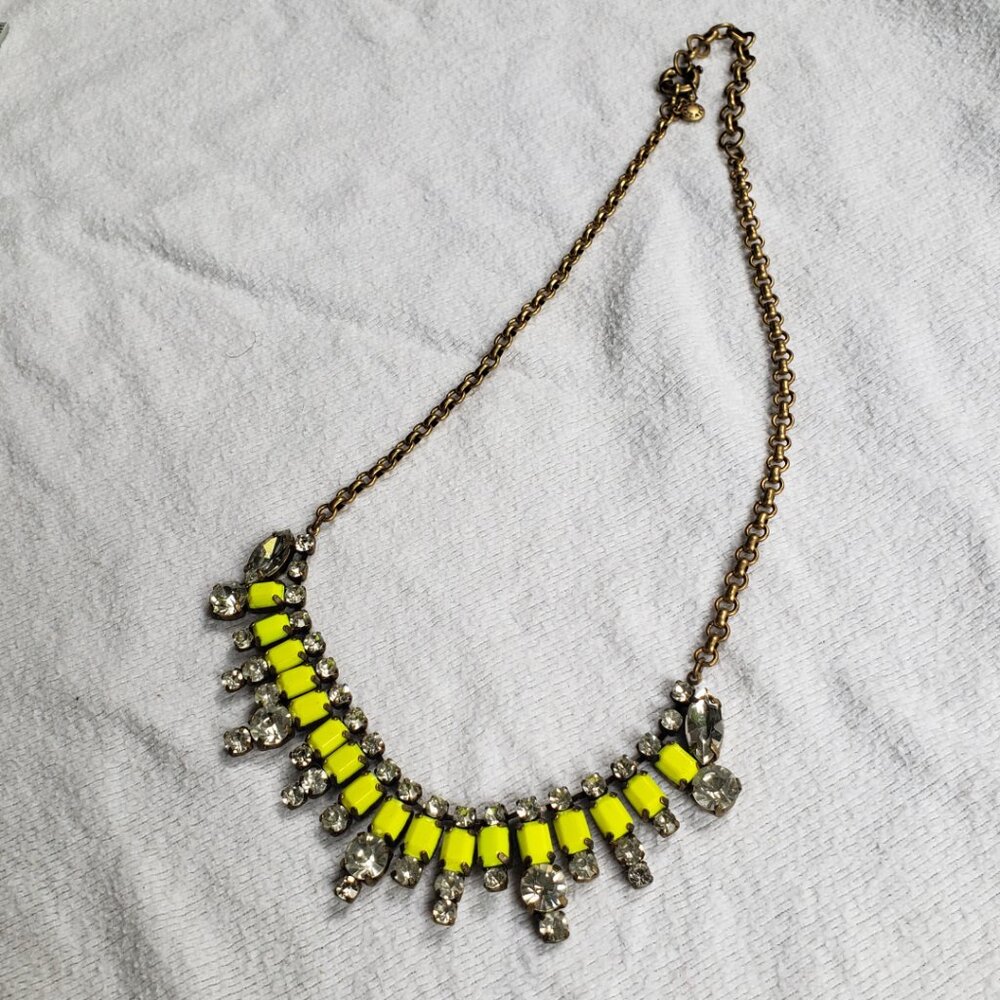 Vintage Y2K J Crew Crystal Rhinestone Necklace